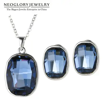 

Neoglory Two Colors Bridesmaid Jewelry Set For Female 2020 New JS9 Embellished with Crystals from Swarovski