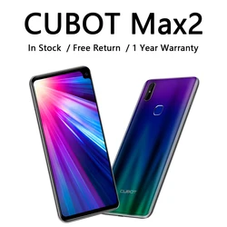 Чехол для CUBOT Max 2 смартфон с мощным Батарея 5000 мА/ч, 6,8 ''Дисплей 13MP двойной Камера мобильный телефон 4 Гб + 64 Гб Восьмиядерный мобильных телефон...