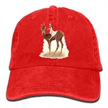 Унисекс олень мыть хлопок Бейсболка Винтаж Регулируемый папа шляпа