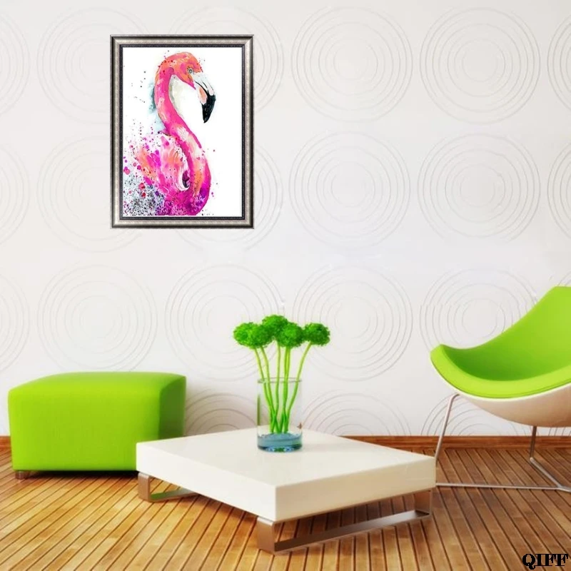5D Сделай Сам Алмазная картина Фламинго Птица вышивка крестиком домашний декор