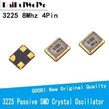 Ressonador de quartzo passivo smd de cristal 4 pinos, oscilador de 20 tamanhos 3225 4p 3.2*2.5mm 8mhz 8m 8.000mhz