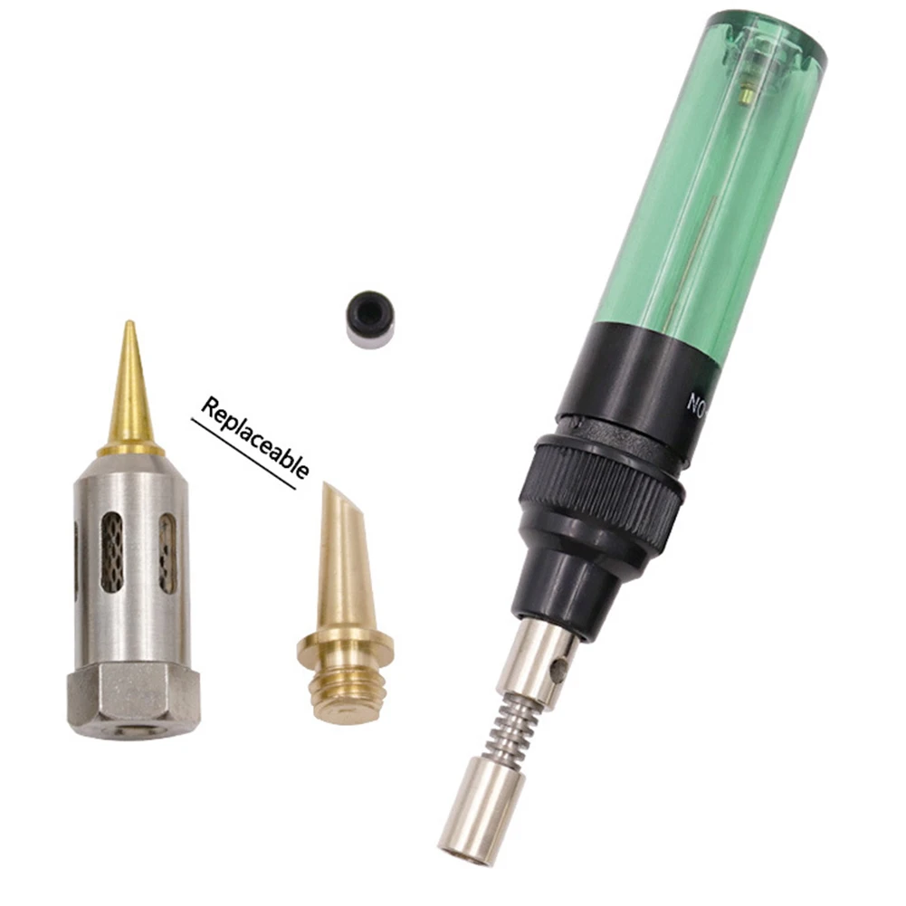 Hot Celsius Butane Gas Welding Soldering Irons Welding Pen Burner Blow Torch Butane Torch Hot Air Gun Soldering iron Tools 155mm green 1300 celsius butane soldering irons cordless butane tip tool welding pen burner blow torch gas soldering iron head