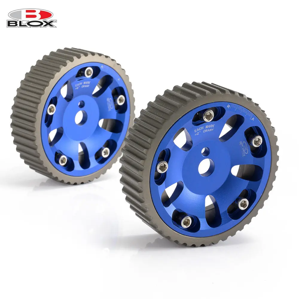 BLOX 2Pcs Adjustable Cam Gears Timing Gear Pulley Kit EP-CG4G93BL For Mitsubishi Mirage 1993-2001 (4G93 DOHC Engines Only)