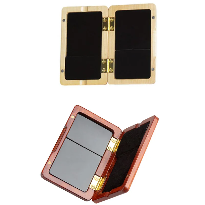 

Solid Wood Reed Case Wooden Holder Box for Tr/Alto/Soprano Saxophone Clarinet Reeds, 2Pcs Capacity