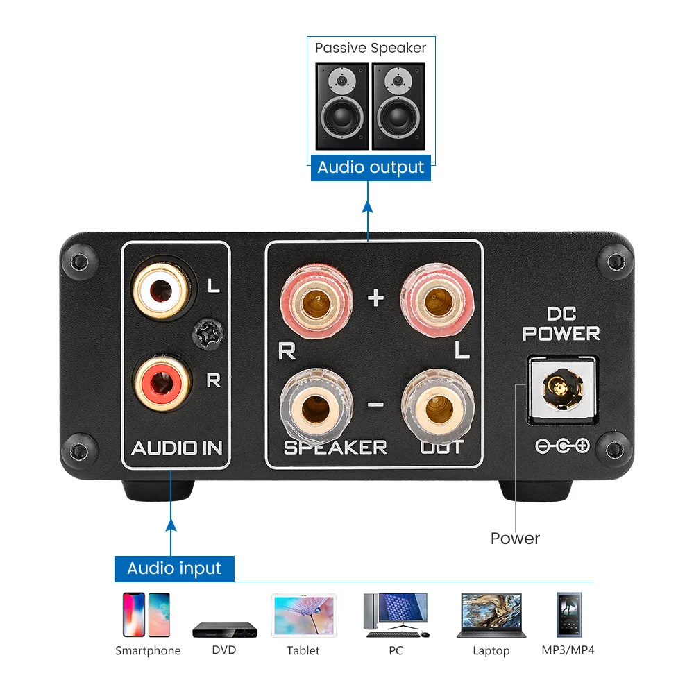 Цифровой аудио усилитель AIYIMA TPA3251 Hi Fi мощности 2 0 Домашний Мини Профессиональный