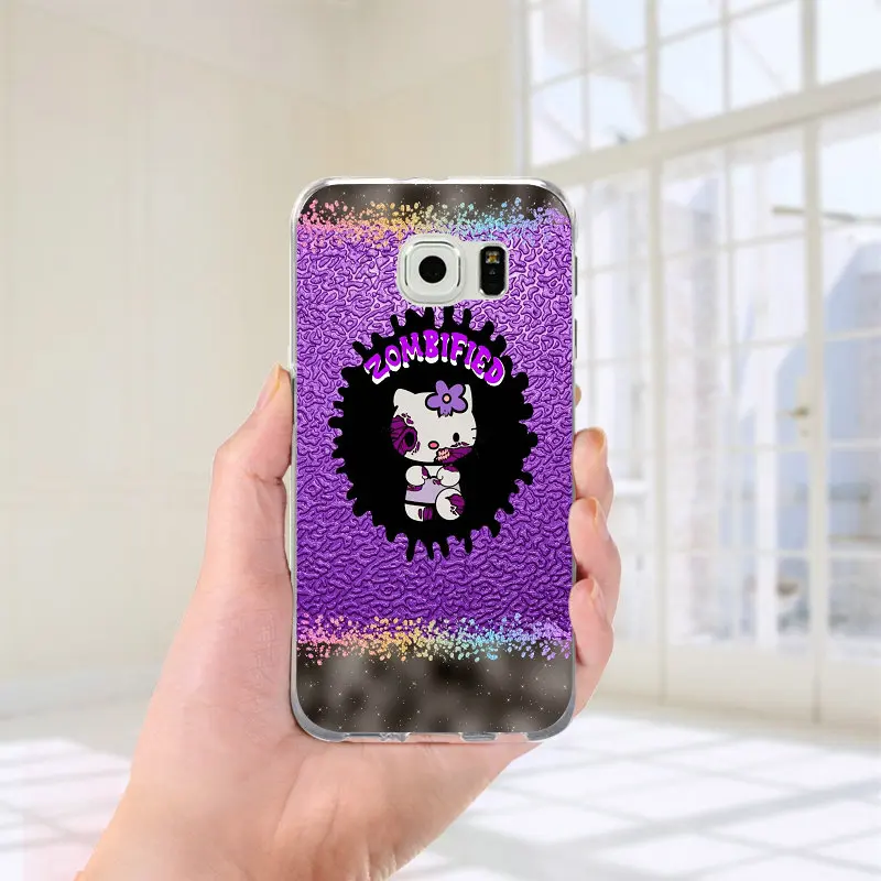 Picture 1 Мягкий чехол для samsung Galaxy J1 J2 J3 J5 J7 Prime Pro A10 A20 A30 A40 A50 A60 A70 A80 A90 оболочки прекрасный рисунок «Hello Kitty» дизайн - Цвет: Picture 1