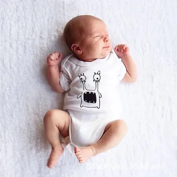 

Newborn Baby Boy Summer Clothing Sets Infant Bodysuits Cotton Printed Short Sleeved T-shirt Suit 0-24 Months Baby Girls Rompers