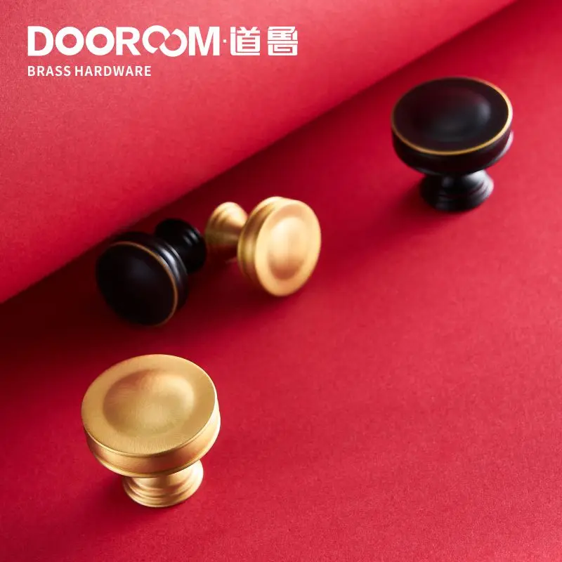 Dooroom Brass Furniture Handles Gold Black Nordic Pulls Cupboard Wardrobe Dresser Shoe Box Wine Bar Drawer Cabinet Knobs