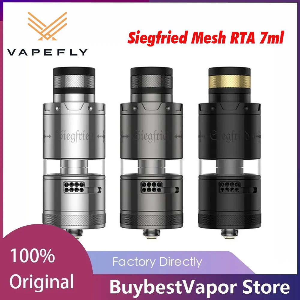 Оригинальная электронная сигарета Vapefly siegжареная сетка RTA с большой емкостью 7 мл