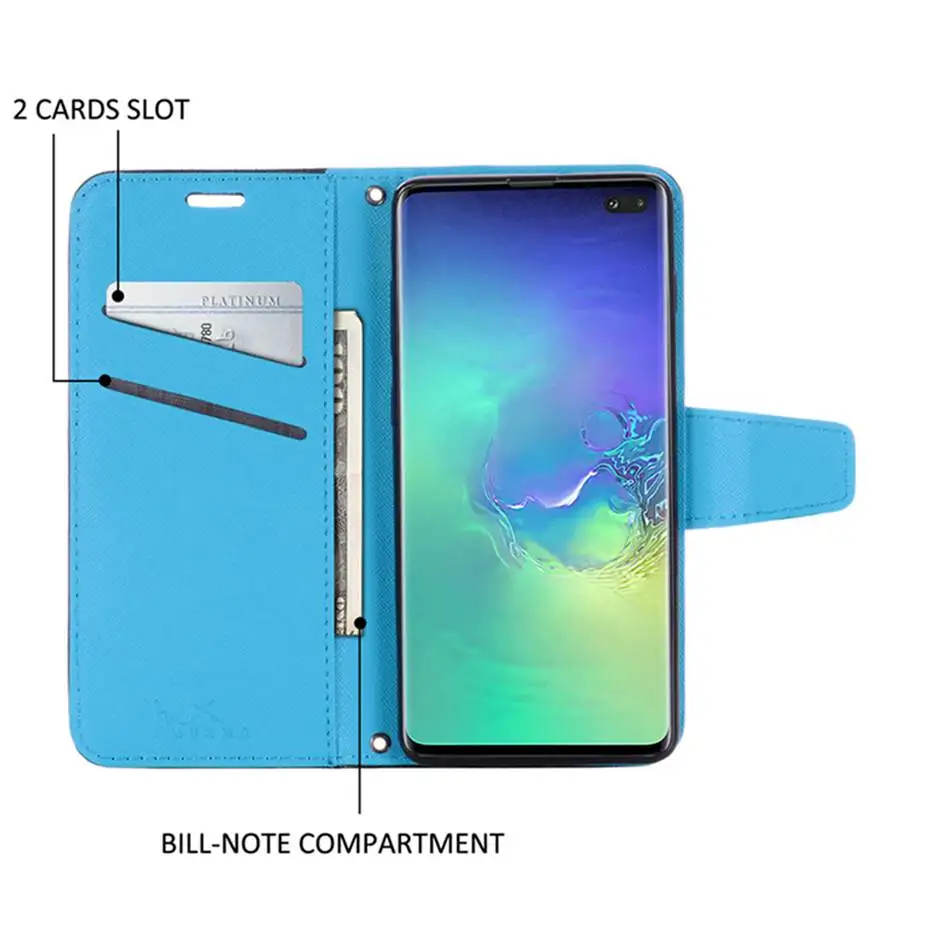 Разноцветные кожаный флип чехол для samsung S10 S9 S8 S7 J4 J6 Plus Note 10 9 8 M10 M20 M30 A10 A40 A50 A60 A70 A80 J2 Капа