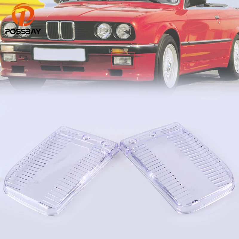 Posbay 1 пара для BMW E30 1984 1991 передний бампер Левая Правая сторона прозрачные