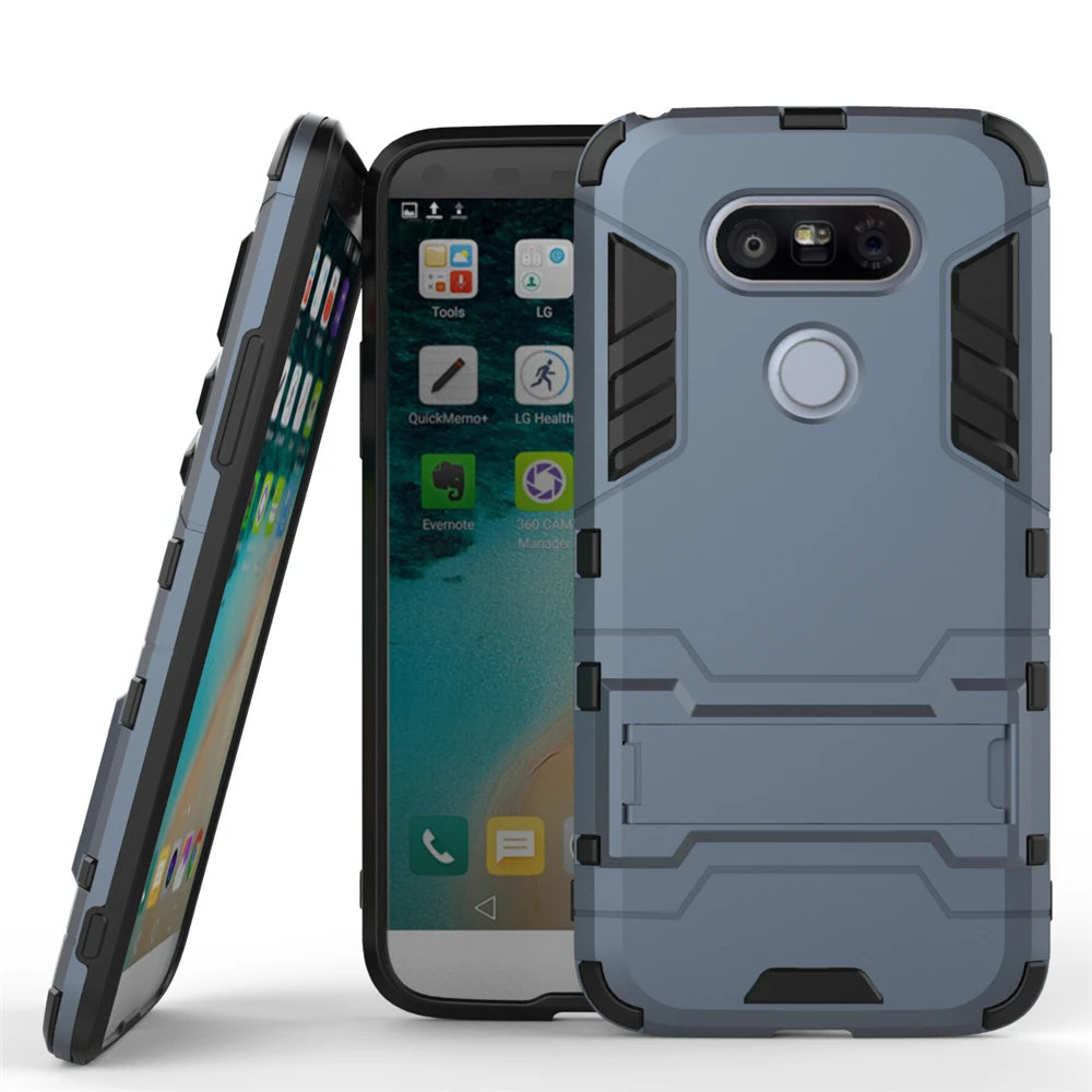 Защитный противоударный жесткий чехол yuhashi с подставкой для LG G5, защитный чехол с держателем для телефона, чехол для LG G5, чехол-бампер