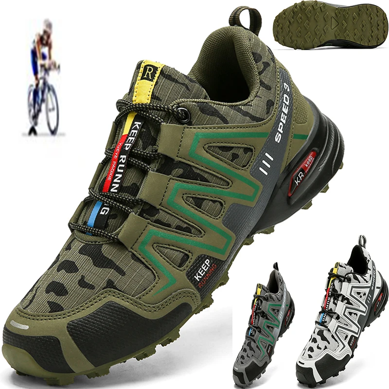 Cycling-Shoes Mountain-Bike Triathlon Reflective-Cycle-Sneaker Men Mens Size-39-48