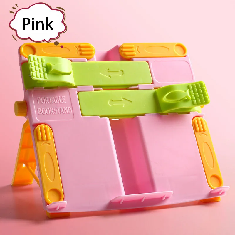 Adjustable reading book stand portable non-slip metal folding textbooks tablet display holder for kids and adults book stand,reading stand