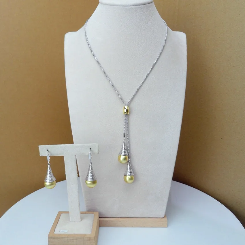 Yuminglai Новое поступление 24K африканские наборы ожерелье серьги набор украшений для женщин FHK7010