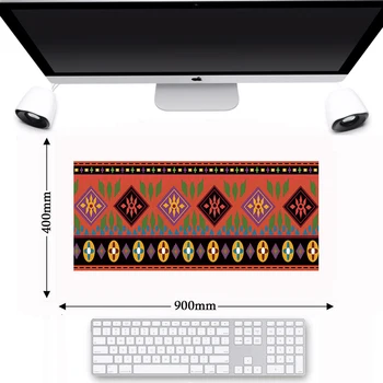 

Persian Carpet Woven Rug Retro Style Mousepad Anti-slip Keyboard Home Large Mouse Pad Decor Craft Office Table Muismat 900*400mm