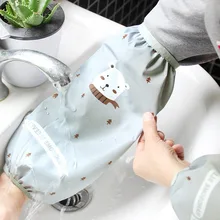 Длинные противообрастающие манжеты женские домашние офисные водонепроницаемые Длинные рукава трубы осень и зима очистки мультфильм анти-грязные были