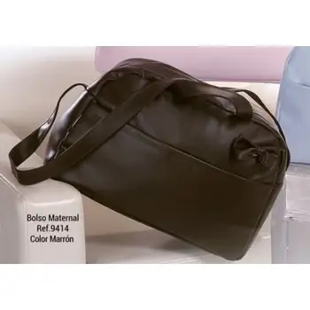 

GAMBERRITOS Maternal made handbag SMOOTH 9414 CHOCOLATE COLOR.