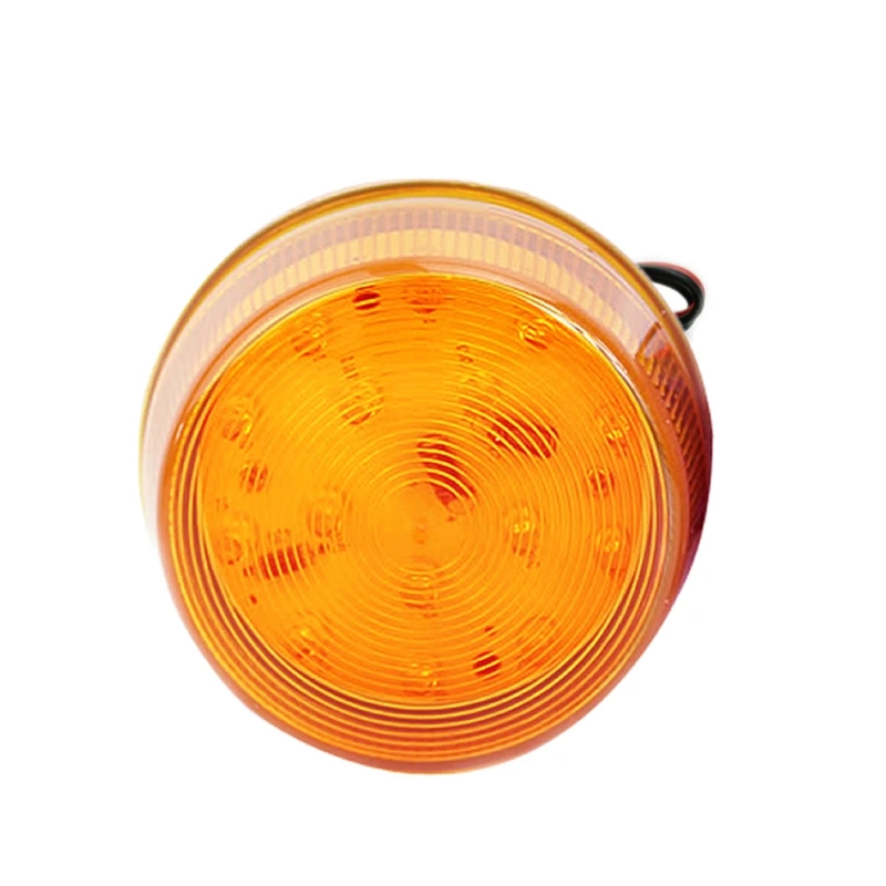 Светодиодный 12В охранная сигнализация стробоскопический сигнал Предупреждение красный цвет желтый, синий; размеры 34–43 мигающий светильник