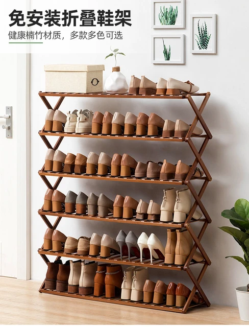 Installation-free simple shoe rack assembly dust-proof dormitory