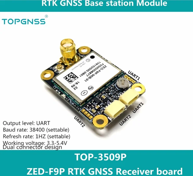 $518  Differential GPS Spiral Antenna + F9P High Precision Module Board Measurement Mapping UAV Drone Pre