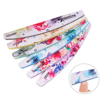 

6pcs Nail File Double Side Sanding Buffer Block Set for UV Gel Polish Manicure DIY Nail Tips Polishing Remover Kits