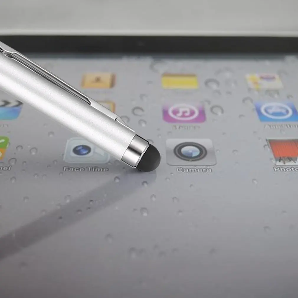 Многофункциональная круглая ручка с тонким наконечником для сенсорного экрана, емкостный стилус для смартфона, планшета, iPad, iPhone