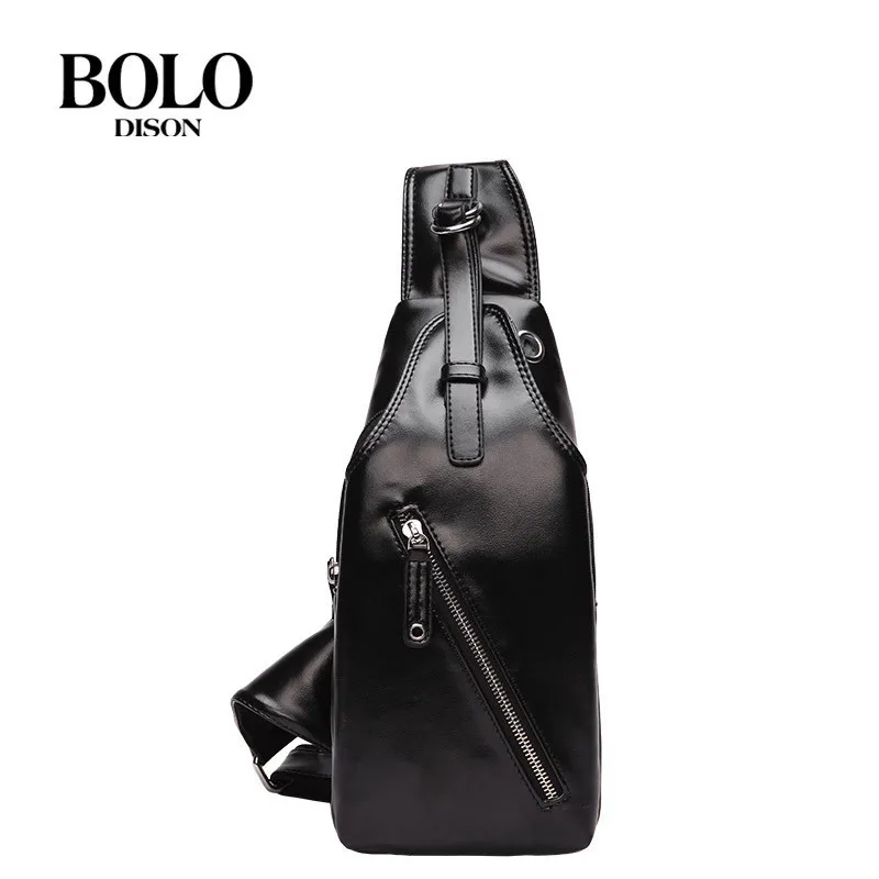

Micro for Upgrade USB Charging New Style Sports Multi-functional COUPLE'S Pu Men Chest Pack Shoulder Cross-body Backpack