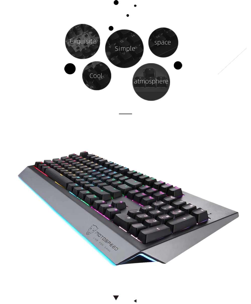 Распродажа! MOTOSPEED CK99 игровая Проводная Механическая клавиатура 104 клавиш реальный RGB переключатель Cherry светодиодный с подсветкой анти-ореолы для игры