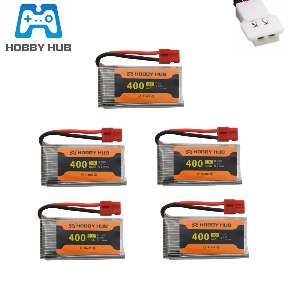 

3,7 V 400mah литий-полимерный Батарея для SYMA X15 X5A-1 X15W X15C X4 H31 H107 H6C KY101 E33C E33 U816A V252 запасные части для радиоуправляемого квадрокоптера Запчасти 752035