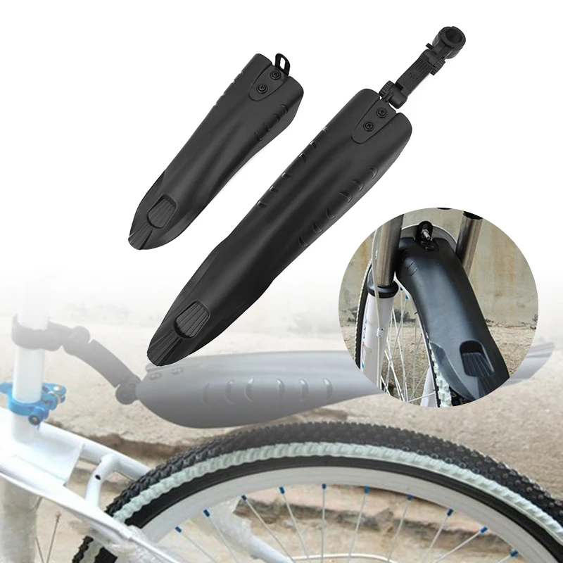 

1Pair Bicycle Fender Front +Rear Dustproof Mudguard Mountain Road Bike Accessory Synthetic fiber plastic