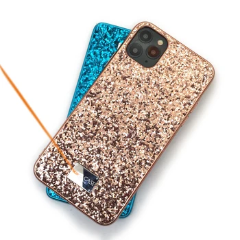 

Women Flash Drilling Cases For iphone 7 8 Plus 11 Pro XR XS Max Myl-sfk Plating Cool Glitter TPU Back Cover Phone Case