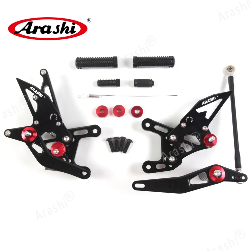 Араши мотоциклист Rearset для YAMAHA YZF R1 2009- ЧПУ Регулируемые подножки YZF-R1 2010 2011 2012 2013