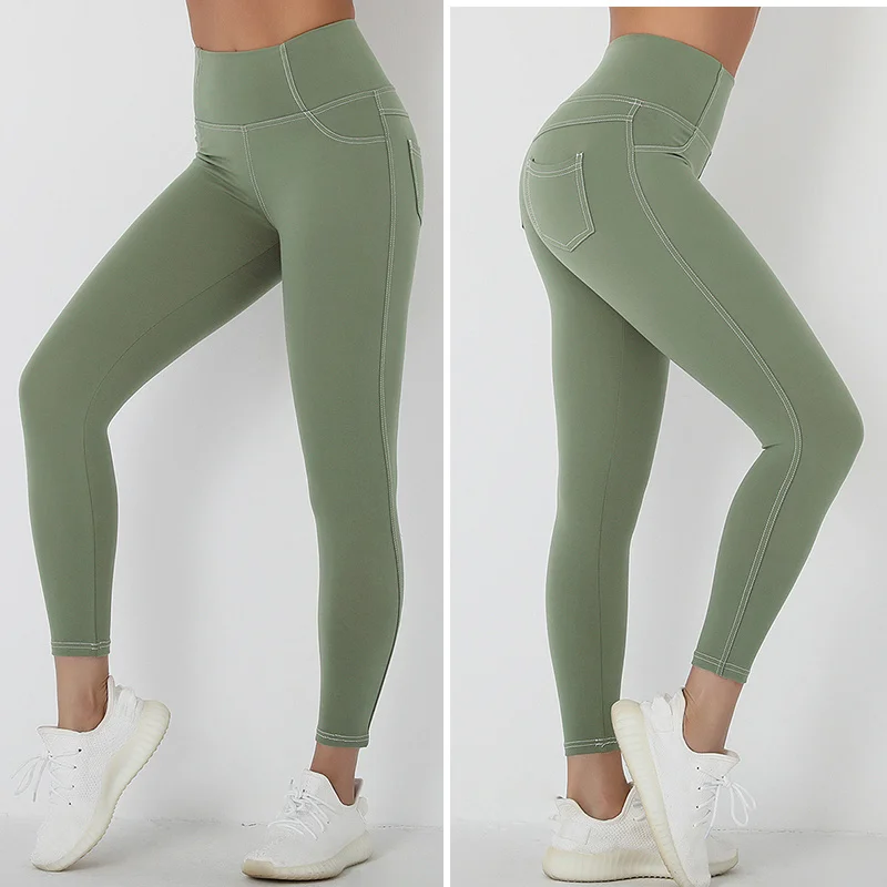 Women's Pants Yoga Leggings Gym Fitness Tights Workout High Waist Tummy