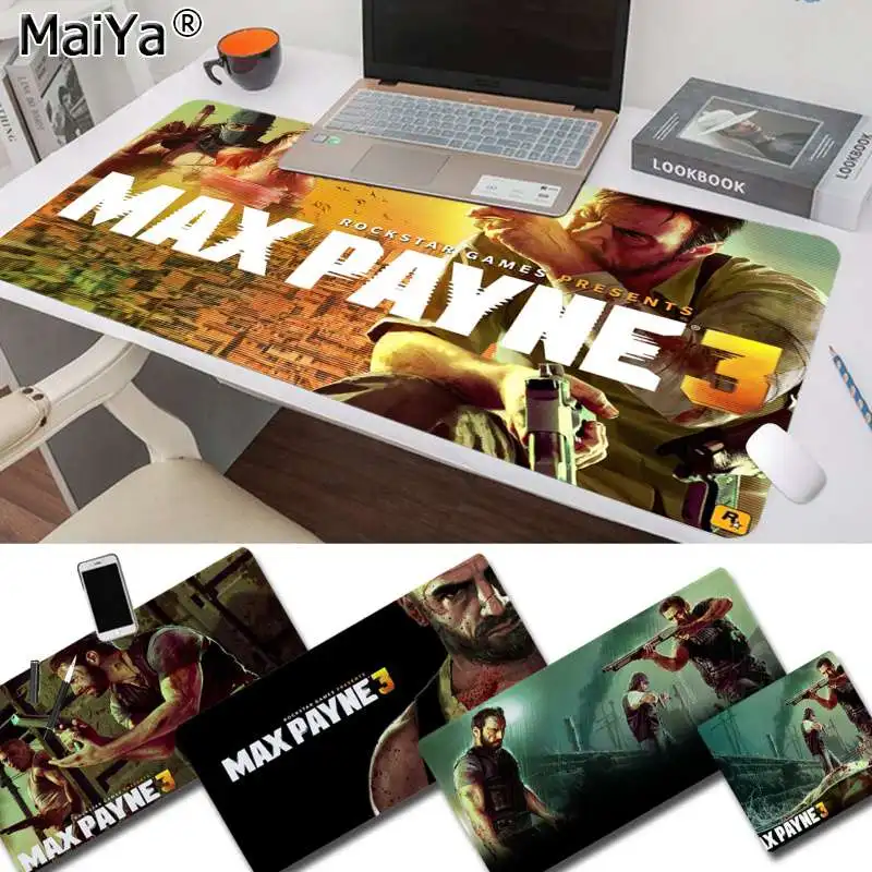 Maiya Max Payne прочный резиновый коврик для мыши коврик скорость/контроль версия большой игровой коврик для мыши