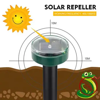 

Ultrasonic Rat Repeller Square Insect Gopher Outdoor Pattern Round Electronic Solar Energy Garden Yard Animal Rodent Control