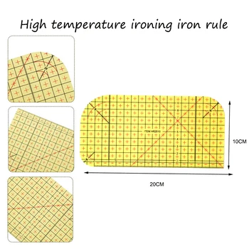 

Hot Ironing Ruler Measuring Tool Hot Patchwork Tailor Craft Cloth Cutting Rulers Patchwork Ruler Quilting Rule DIY Sewing Tools