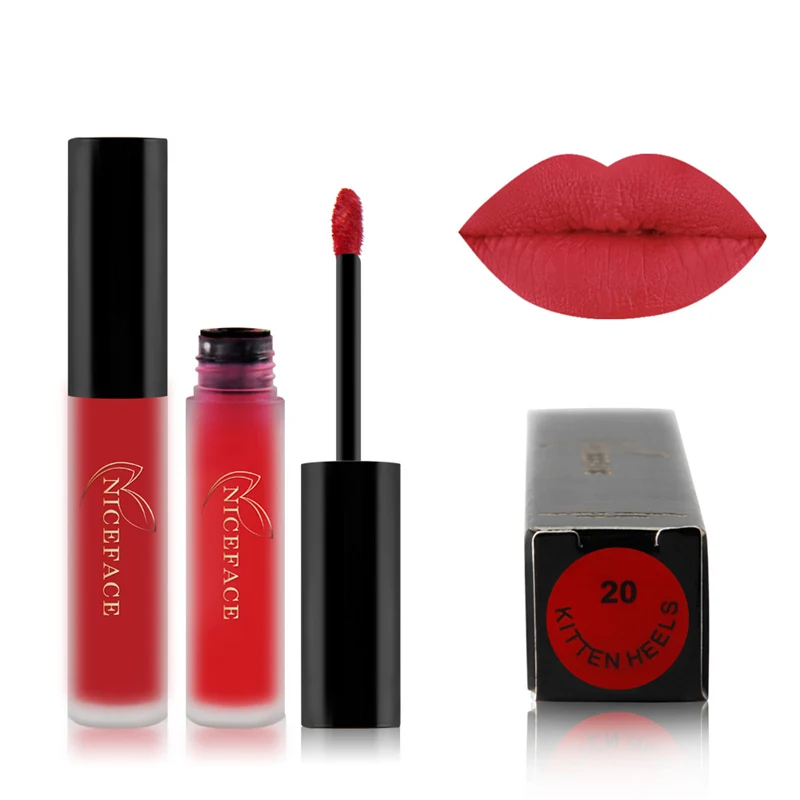 24 color liquid matte lipstick lasting makeup lip red matte nude color cosmetic waterproof matte lipstick - Цвет: 20
