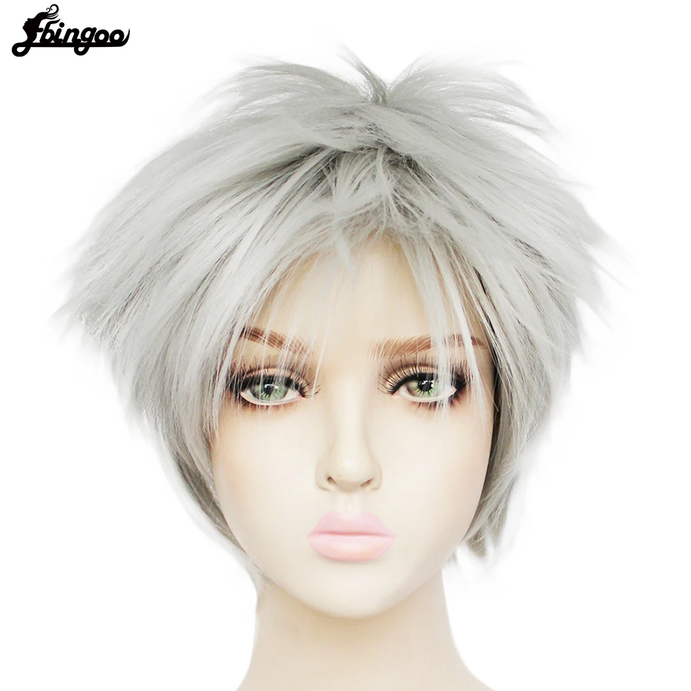 【Ebingoo】 одежда с надписью Tokyo Ghoul для косплея канеки кэна парик короткие прямые
