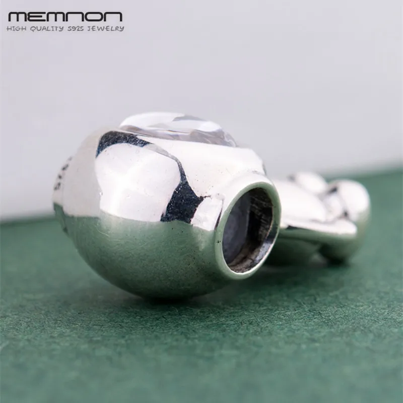 Memnon Новинка зимы 925 пробы посеребренный симпатичный; Цвет болотный, серо-зеленый, Tommy Подвески Fit Браслет из бусин для Для женщин "сделай сам" для изготовления ювелирных украшений Рождественский подарок