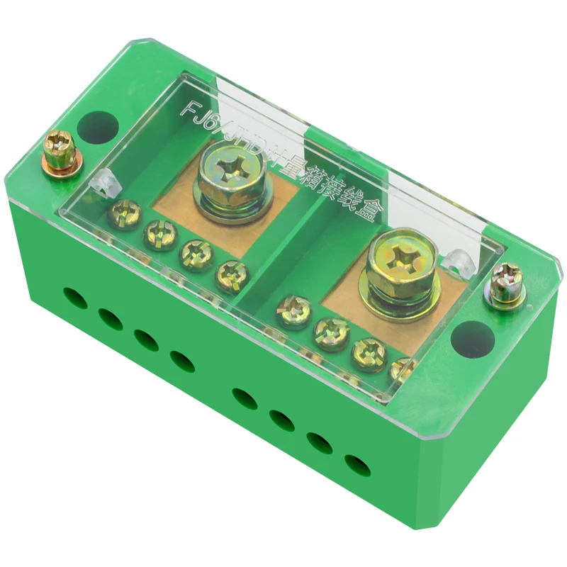 

Single-phase Two-in-eight-out Junction Box Terminal Row Meter Box Metering Box 2 in and 8 Out Wire Distribution Box 220V