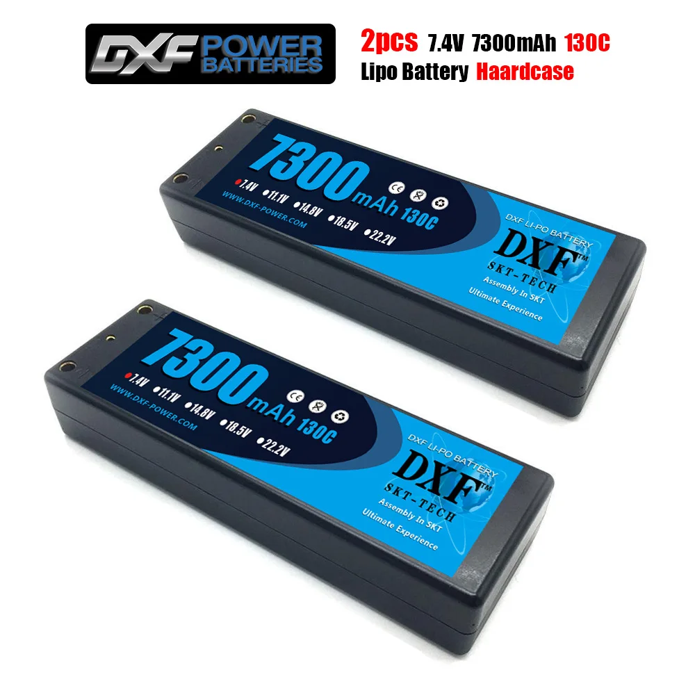 DXF 2 шт. Lipo 2S аккумулятор 7 6 В 8400 140C 8000 мАч 140C/7 4 120C 7300 130C/ 4200 20C мм Твердый Чехол для Slash