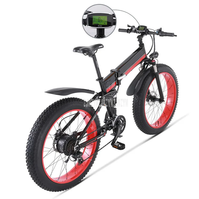 26 дюймов внедорожный Электрический горный велосипед 1000 Вт Мощный Ebike 48 В 12.8AH снежная дорога складной электрический велосипед E-Bike MX-01