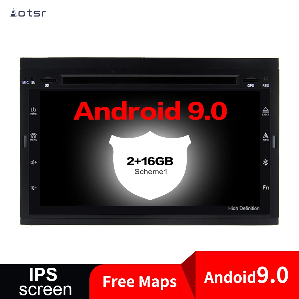 Android 9 1 автомобильный DVD плеер без GPS навигатора для Peugeot 307 2001 2012 стерео