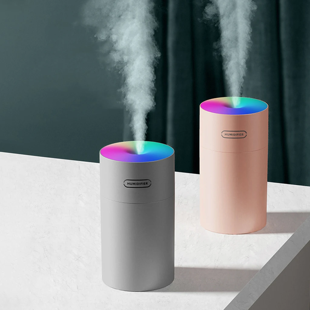 Mini Aroma Diffuser Air Humidifier Cup Cool Mist 7-Colors Light Mini Humidifier for Office Home