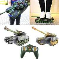 1:12 44CM Super Big RC Tank Launch Cross-Country Tracked Remote Control Vehicle Charger Battle Hobby Toys for Boys Children Gift 2