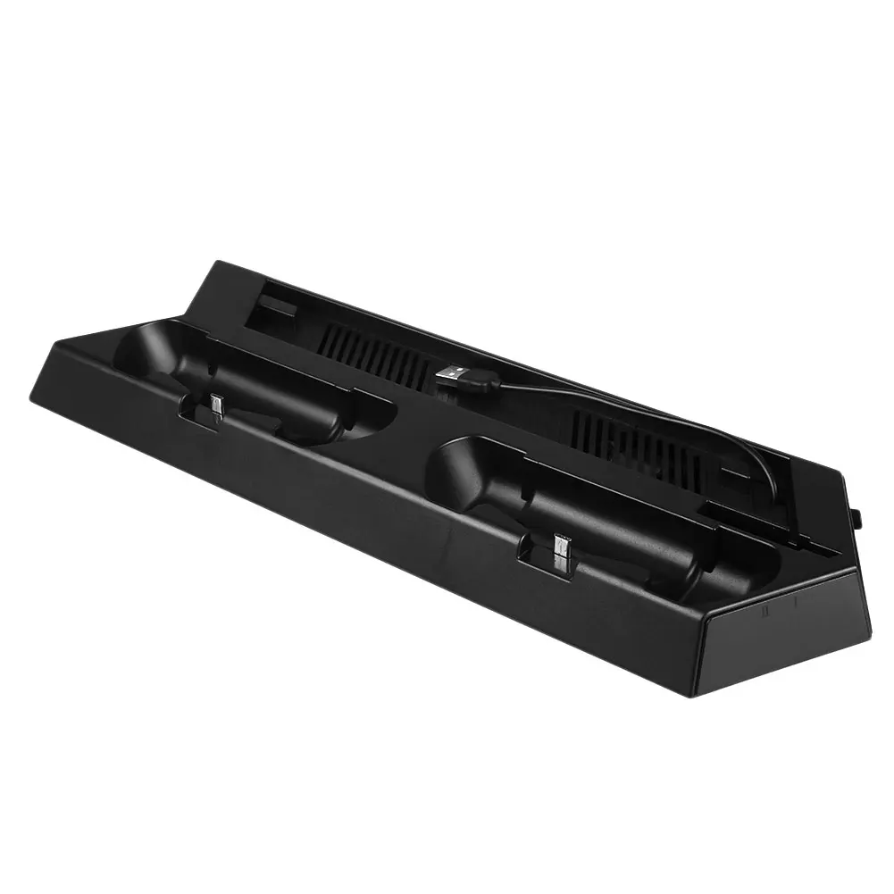 

Stand Cooling Fan Charging Station For Playstation 4 PS4 Slim Console Black