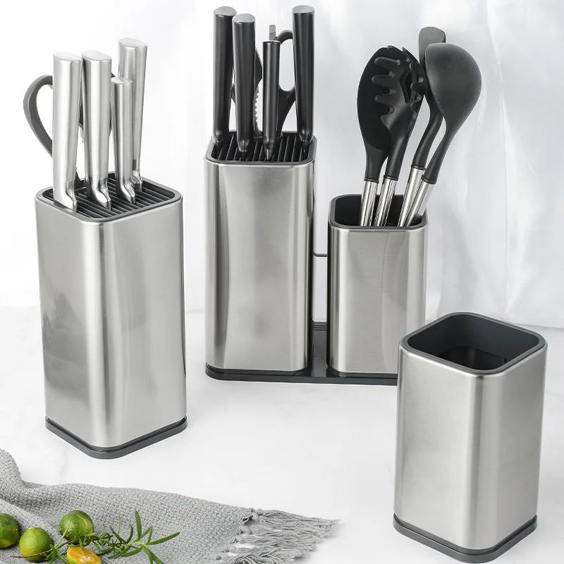 KnifeStandHolderStorageToolsForKitchenKnifeStainlessSteel