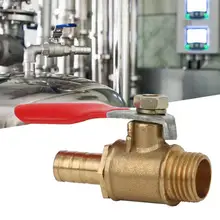 5 шт. 1/4 дюйма PT латунный шаровой клапан с наружной резьбой+ Скоба быстрое соединение вкл/выкл запорный дренажный электромагнитный клапан