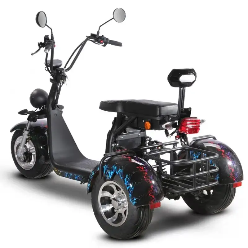 

1500w 60v 20ah/40ah Electric 3 wheels Big Tire Tricycle Europe Stock Motorcycles Electric Scooter Citycoco Electric Scooter